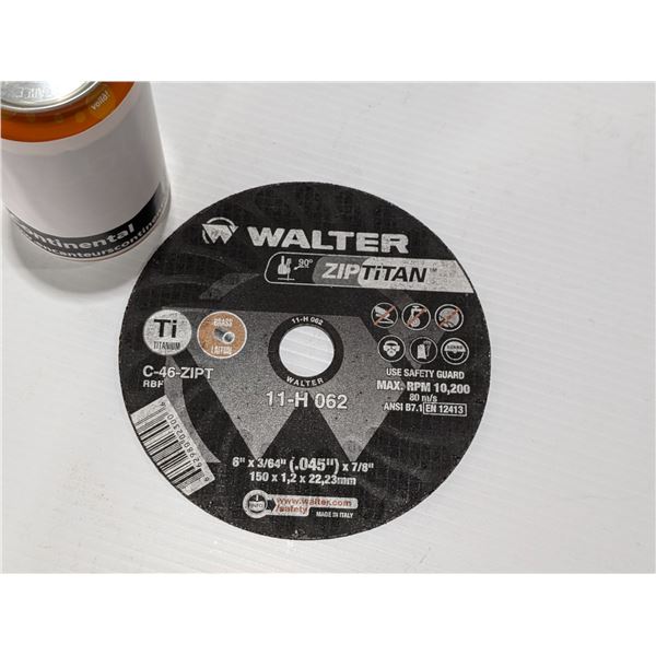 WALTER CUTOFF WHEEL 11-H 062 TITANIUM 7"x3/64"x7/8"