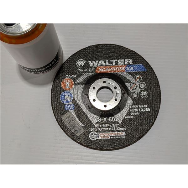 WALTER CUTOFF WHEEL 08-X 602 STAINLESS 6"x1/8"x7/8"