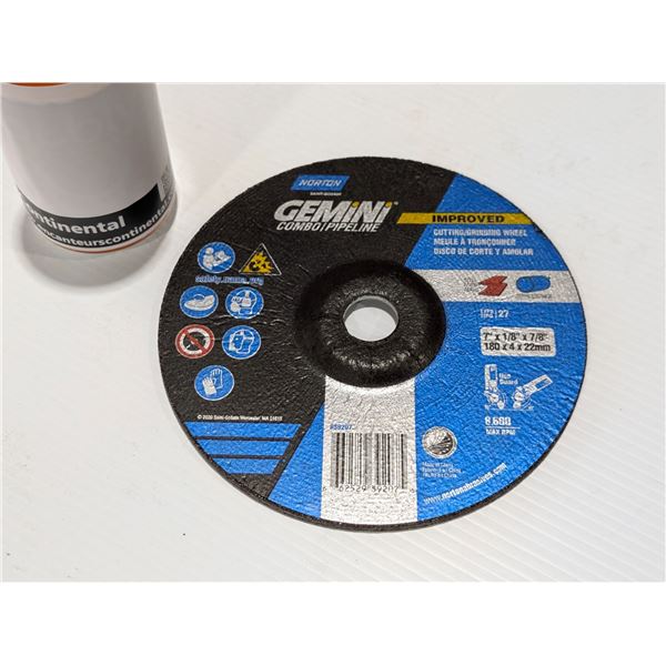NORTON GEMINI CUTITNG/GRINDING WHEEL 39207 7"x1/8"x7/8"