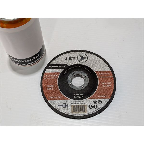 JET POWERPLUS CUTOFF WHEEL 501627 STEEL 5"x1/16"x7/8"