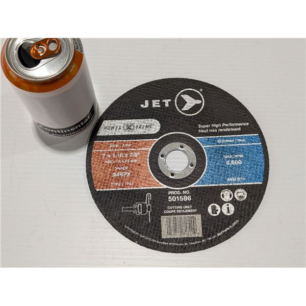 JET POWERPLUS CUTOFF WHEEL 501586 STAINLESS 7"x1/16"x7/8"
