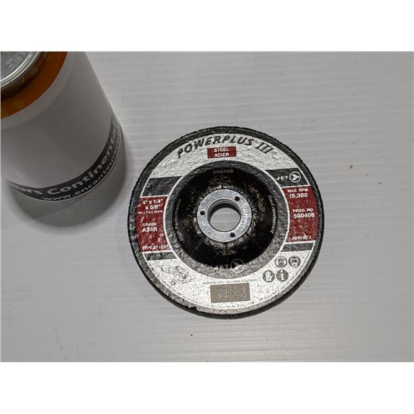 JET POWERPLUS III CUTOFF WHEEL 500408 STAINLESS 4"x1/4"x5/8"