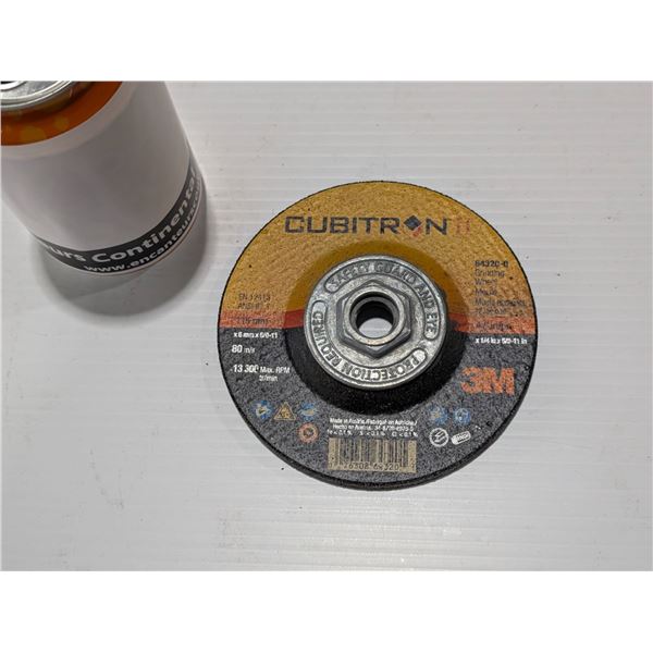 3M CUBITRON II GRINDING WHEEL 64320-Q 4.5"x1/4"x5/8-11"