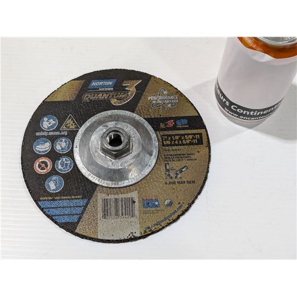 NORTON QUANTUM 3 STAINLESS CUTTING/GRINDING WHEEL 7"x1/8"5/8"-11