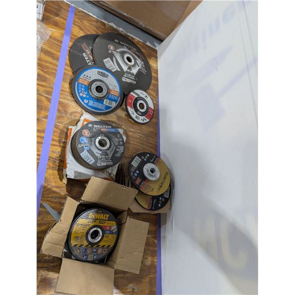 LOT: 25+ CUTOFF WHEELS ASST.