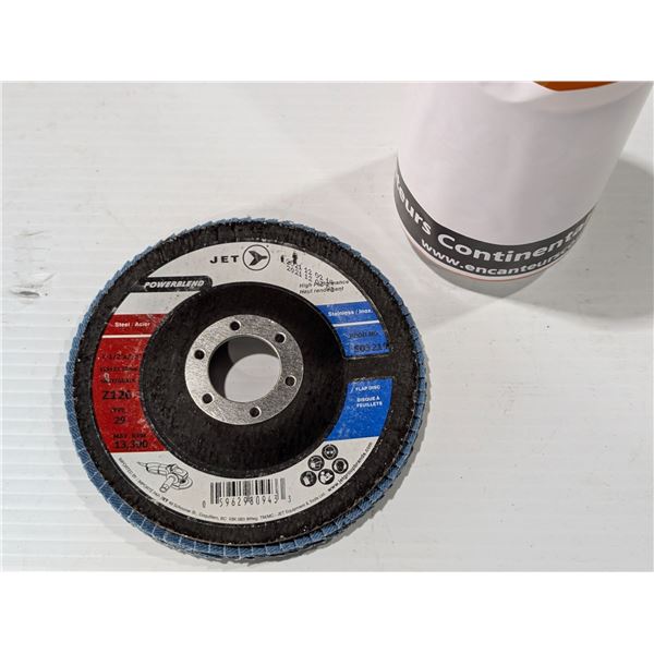 JET POWERBLEND FLAP DISC GRIT Z120 4.5"x7/8"