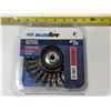 Image 1 : NORTON BLUEFIRE WIRE WHEEL BRUSH 6" STAINLESS