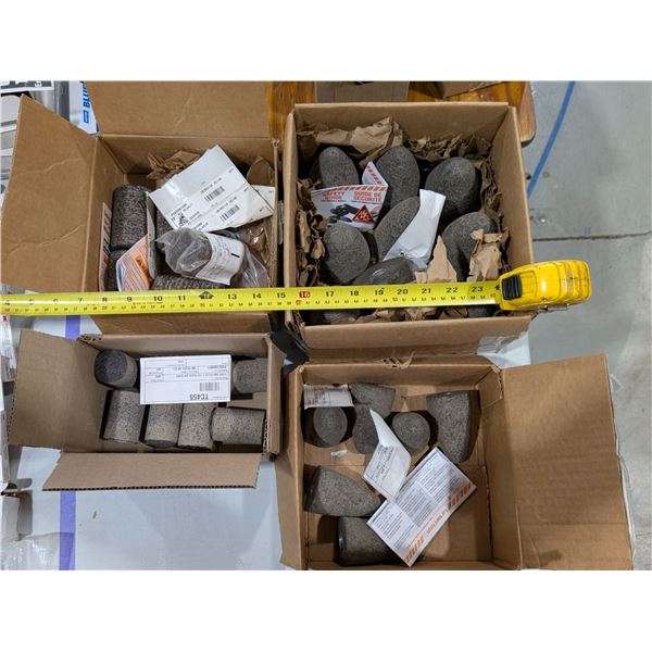 LOT: 26+ GRINDING CONES / PLUG WHEELS ASST.