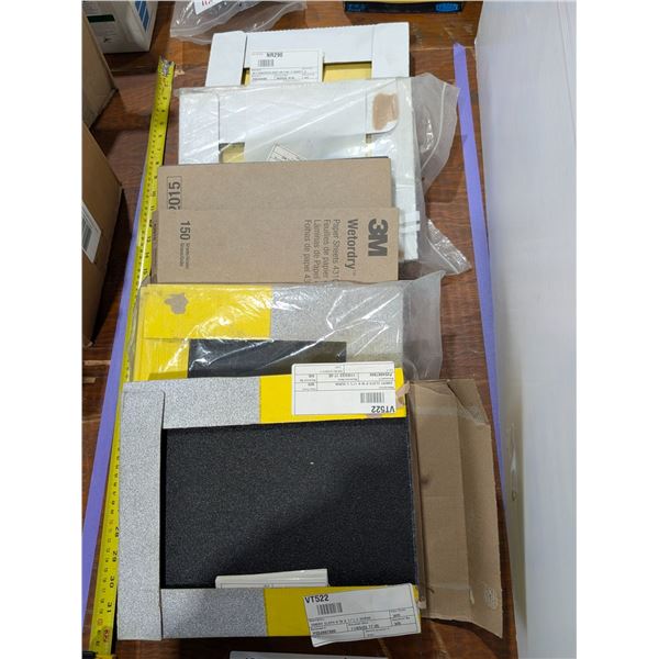 LOT: 6 BOXES ASSORTED SANDING PADS