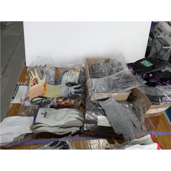 LOT: +/- 55 ASSORTED WORK GLOVES