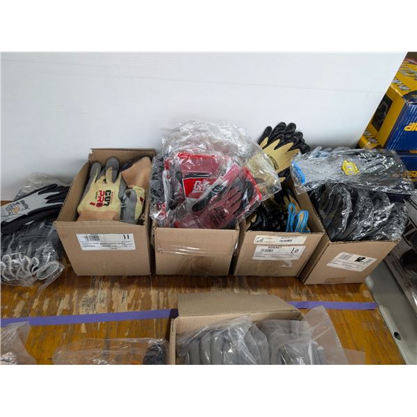 LOT: +/- 55 ASSORTED WORK GLOVES