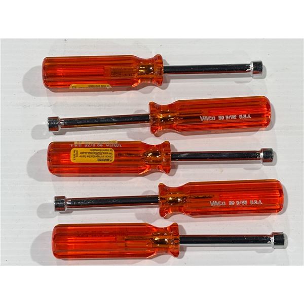LOT: 5 NUT DRIVERS S9 9/32"