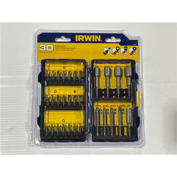IRWIN 30 PC SCREWDRIVER BIT SET