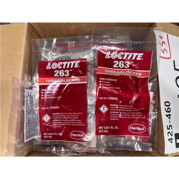 LOT: 55+ LOCTITE 263 THREADLOCKERS 0.5mL