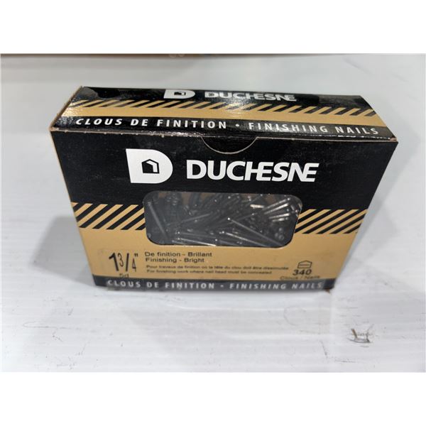 BOX OF 340pcs DUCHESNE FINISHING NAILS 1-3/4"