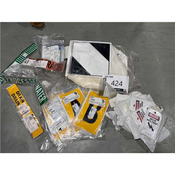 LOT OF ASSORTED SIGNS