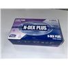 Image 1 : BOX OF 50pcs N-DEX PLUS  DISPOSABLE NITRILE GLOVES gr:XL