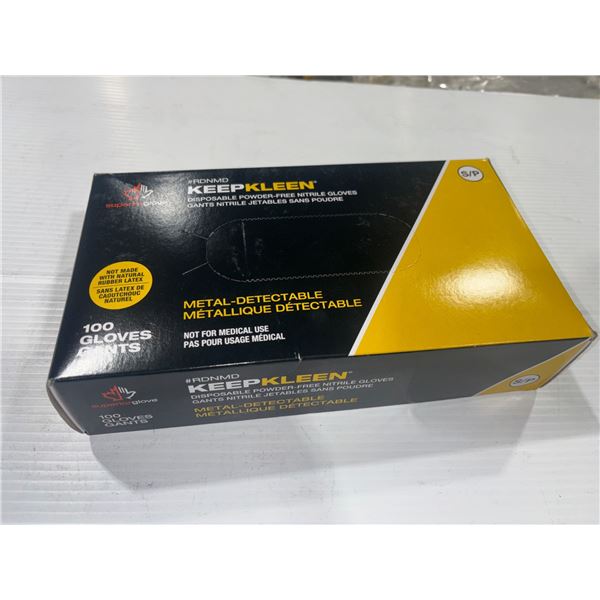 BOX OF 100pcs DISPOSABLE NITRILE GLOVES gr:SM