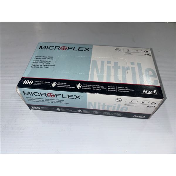 BOX OF 100pcs MICROFLEX EXAMINATION GLOVES gr:SM
