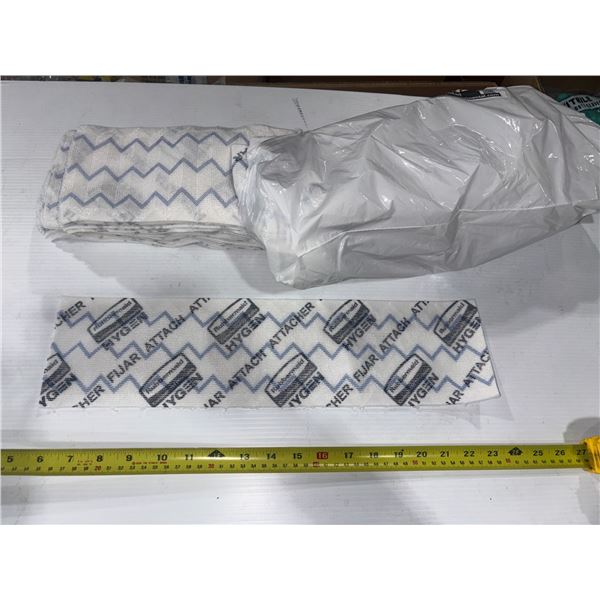 PKG OF 50pcs OF RUBBERMAID HYGEN 18" DISPOSABLE MICROFIBER MOP