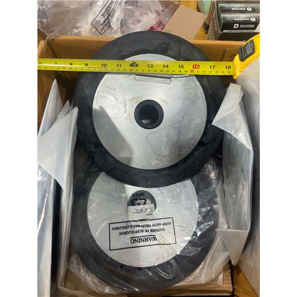 LOT: 10 AURORA RUBBER LINING FOLLOWER PLATES 255-282mm