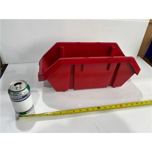 QUANTUM STORAGE #QP1867 BIN 19"x6"x7" (RED)