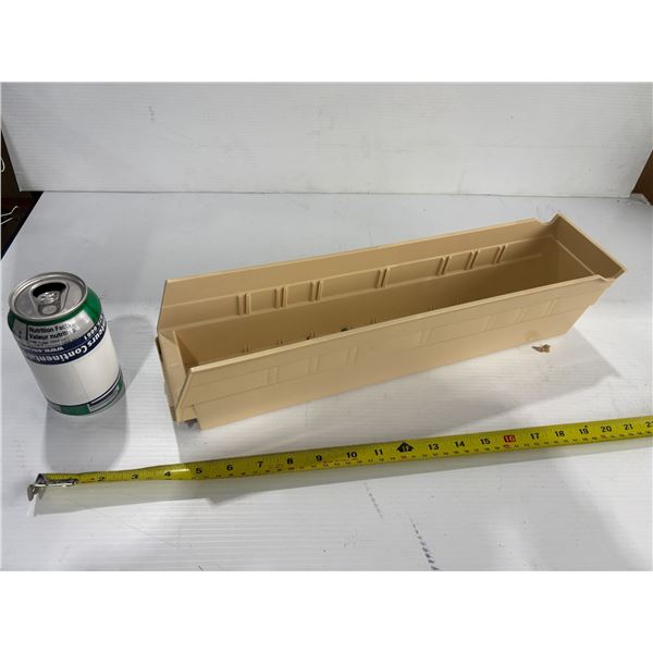 QUANTUM STORAGE #QS8013 BIN 18"x4"x4" (IVORY)