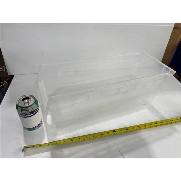 QUANTUM STORAGE #QSB804 BIN 18"x6"x8" (CLEAR)