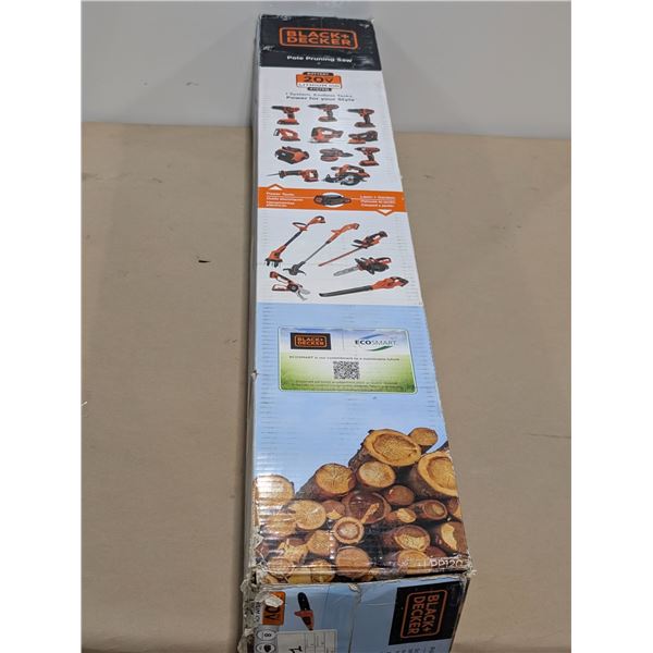 BLACK & DECKER PRUNING POLE SAW KIT, 20 V, 8"