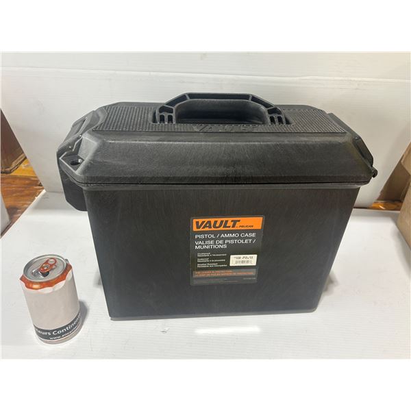 PELICAN VAULT PISTOL / AMMO CASE 6"x12"x10"