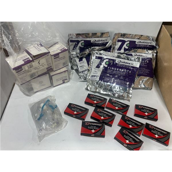 LOT OF ASSORTED FIRST AID ITEMS