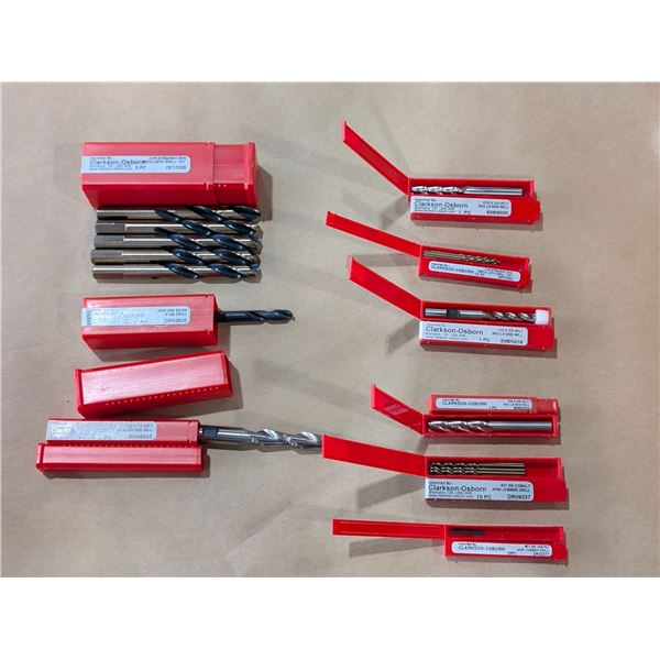 LOT: 82pcs CLARKSON-OSBORNE JOBBER DRILLS ASSORTED