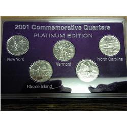 2001 Platinum Commemorative Quarter Set