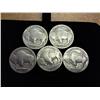 Image 2 : 5 Assorted Teens Dated Bufffalo Nickels