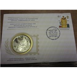 1976 Whales FDC With Sterling Silver Medal Proof