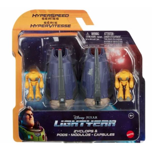 Mattel Disney and Pixar Lightyear Hyperspeed Series Zyclops & Pods toy set.