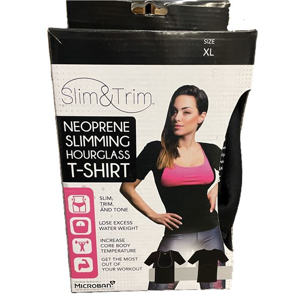 Slim & Trim Neoprene Slimming Hourglass T-Shirt  Size XL