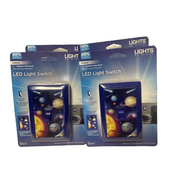 Lights by Night Wall Switch Planets LED Night Light QUANTITY OF FIVE