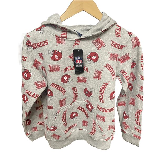 Oklahoma Sooners NCAA team hooded sweatshirt, YOUTH Large