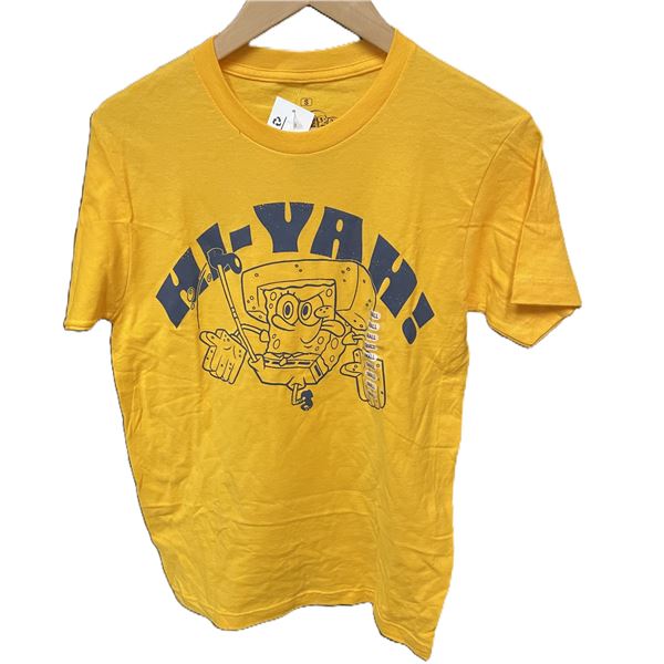 SpongeBob SquarePants "Ha-Yah!" karate graphic T-Shirt Size Adult Small