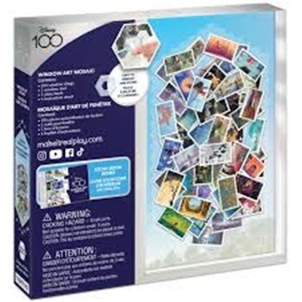 Make It Real Disney: Window Art Mosaic - Disney 100