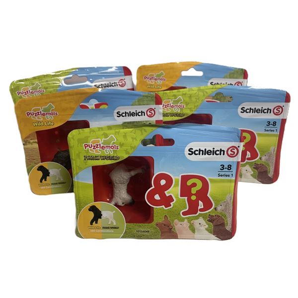 SCHLEICH Puzzlemals Farm World & Wild Life Animals: Brand New Lot 5