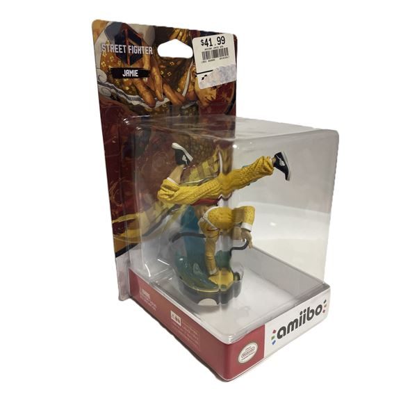 Jamie amiibo figure from the Street Fighter series.