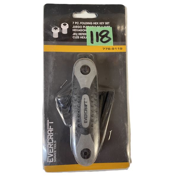  Evercraft Folding Hex Key Set
