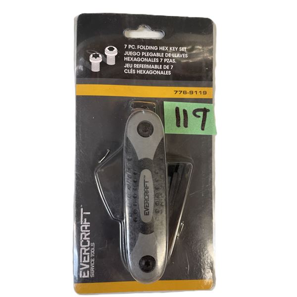  Evercraft Folding Hex Key Set