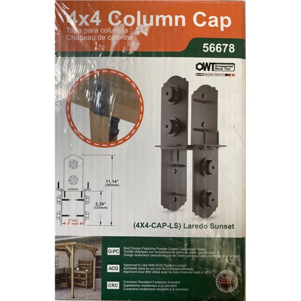 OZCO OWT Laredo Sunset 4x4 Column Cap