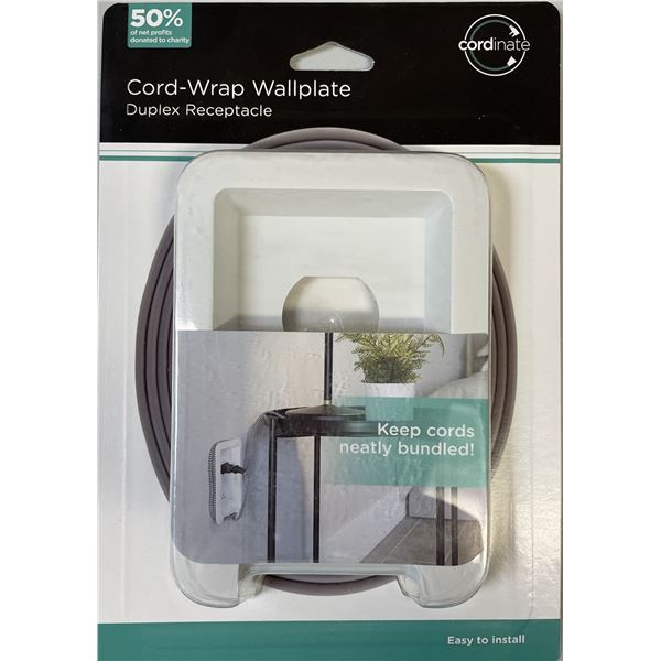 Cord-Wrap Wallplate by Cordinate