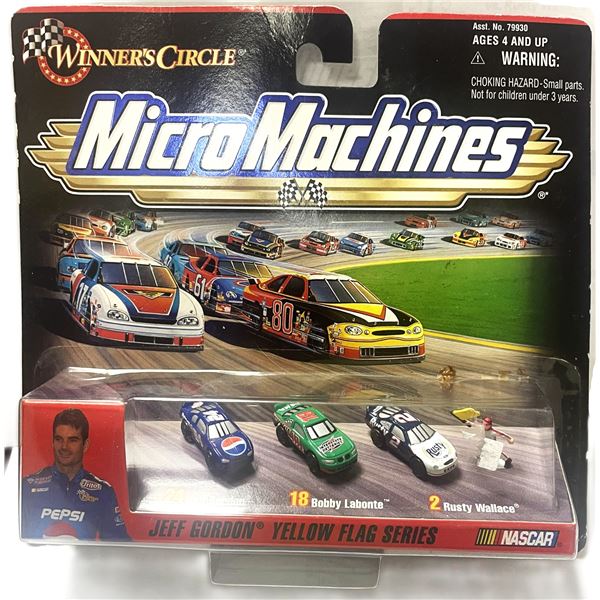 NASCAR Micro Machines Winner's Circle Jeff Gordon Yellow Flag Series Hasbro