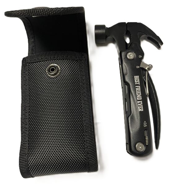 12-in-1 Multitool Hammer, a compact pocket tool designed for camping, hiking, and everyday home repa