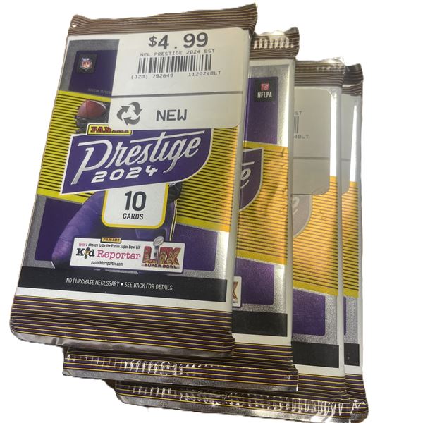 2024 Panini Prestige Football Trading Card packs - QUANTITY OF FOUR